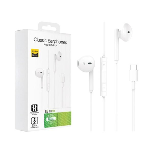 سماعة سلك TYPE - C TEN PLUS