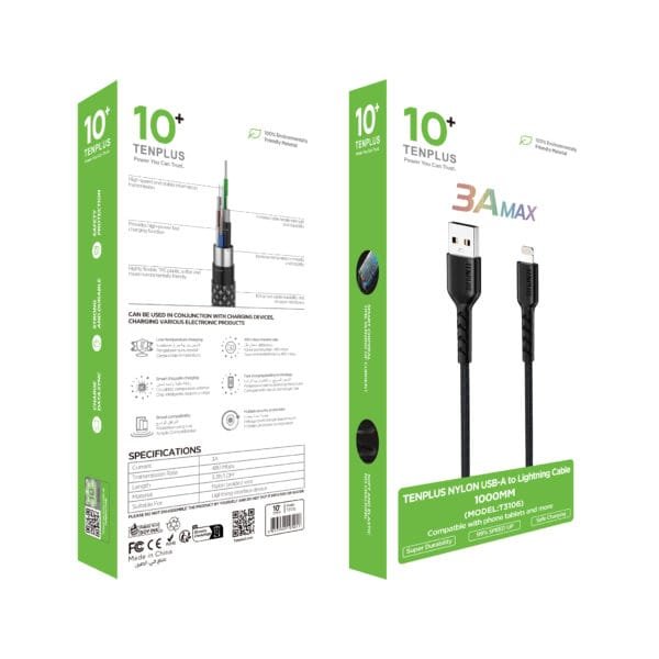 NYLON Cable USB - Lightning  T3106