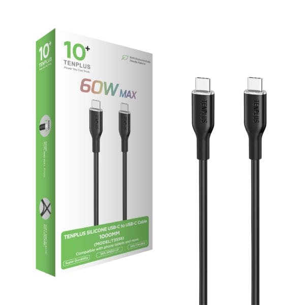 Silicone cable C - C Black T3558