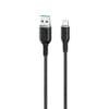 Silicone cable USB - C Black  T3563