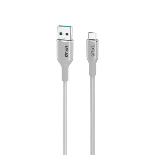 Silicone cable USB - C Titanium  T3564