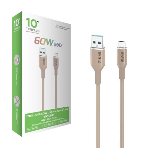 Silicone cable USB - C Desert  T3565