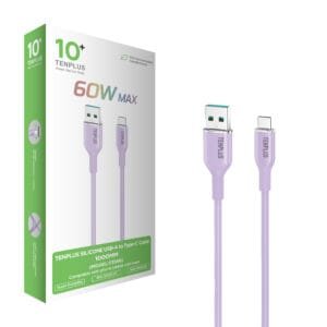 T3566-02 Silicone cable USB - C lavander T3566