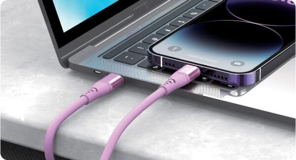 Silicone cable PD Pink T3572